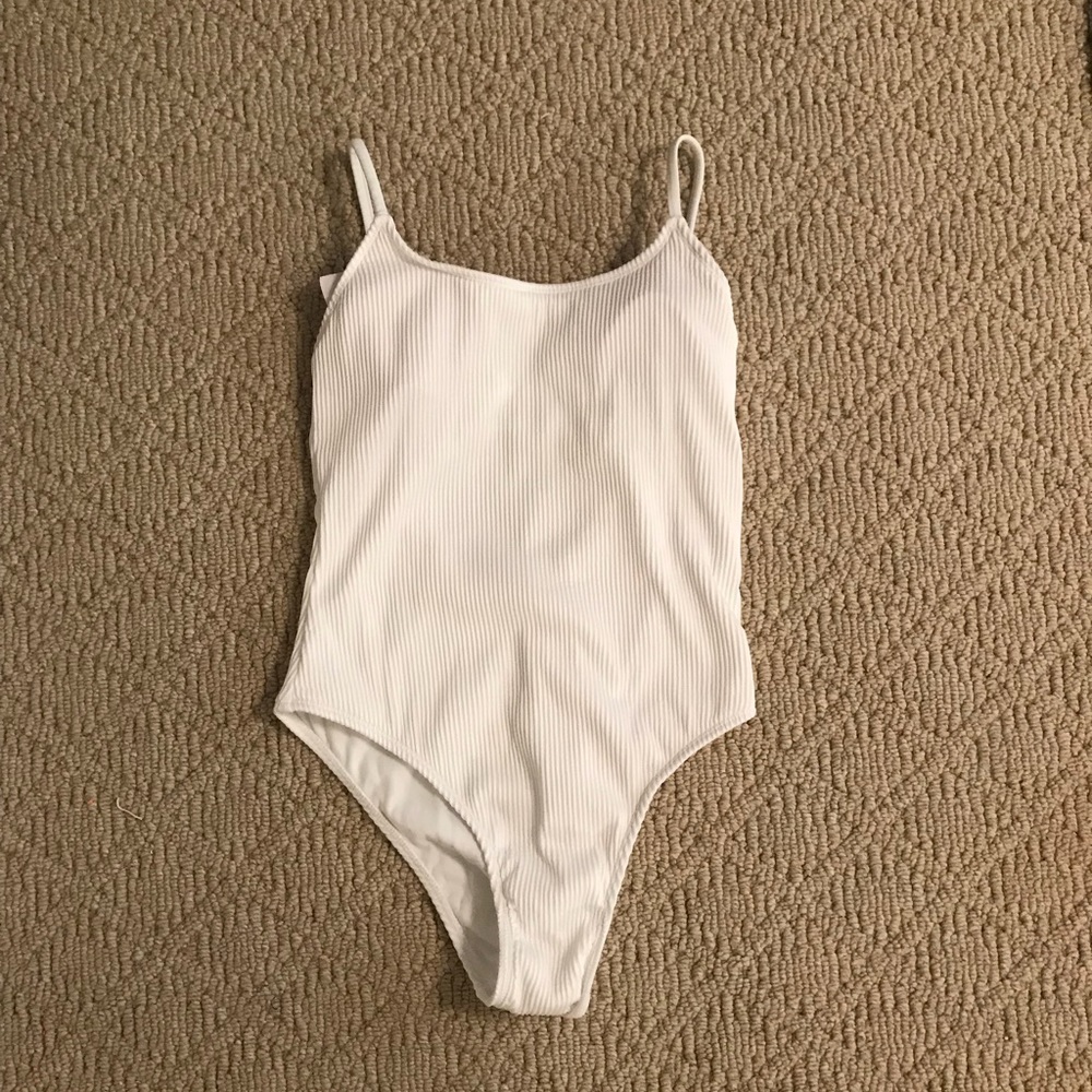White textured one piece